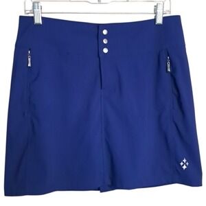 Jofit Women's‎ Size 6 Blue Golf Skort– Pockets, Zip, Snap Button